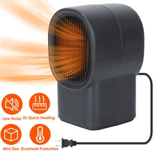 500W Mini Winter Electric Heater Home Office Space Heating Portable Fan Silent