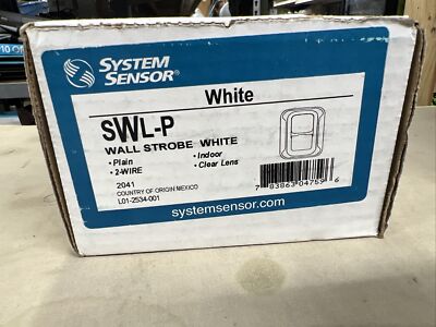 New System Sensor SWL-P Amber Wall Strobe Fire Alarm