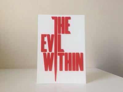 The Evil Within Ornamental Retro Display Collectible Logo Text Memorabilia Stand