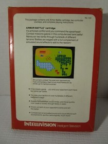 Armor Battle (Intellivision 1979) Complete Video Game Cartridge Set #1121