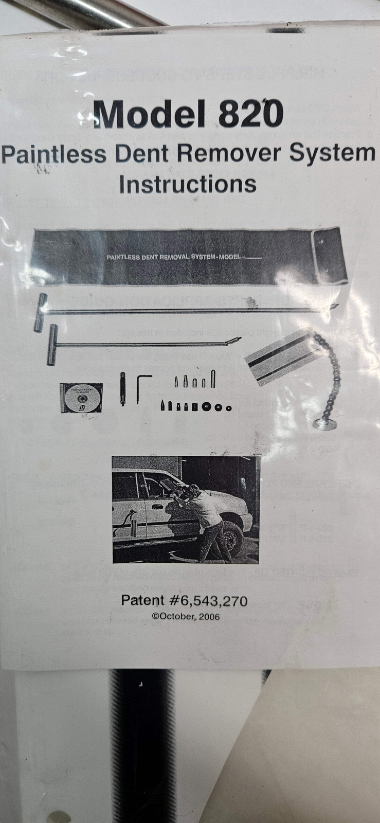 LTI TOOLS MODEL 820 LOCK TECHNOLOGY PAINTLESS DENT REMOVER SYSTEM, SWIVEL HEAD
