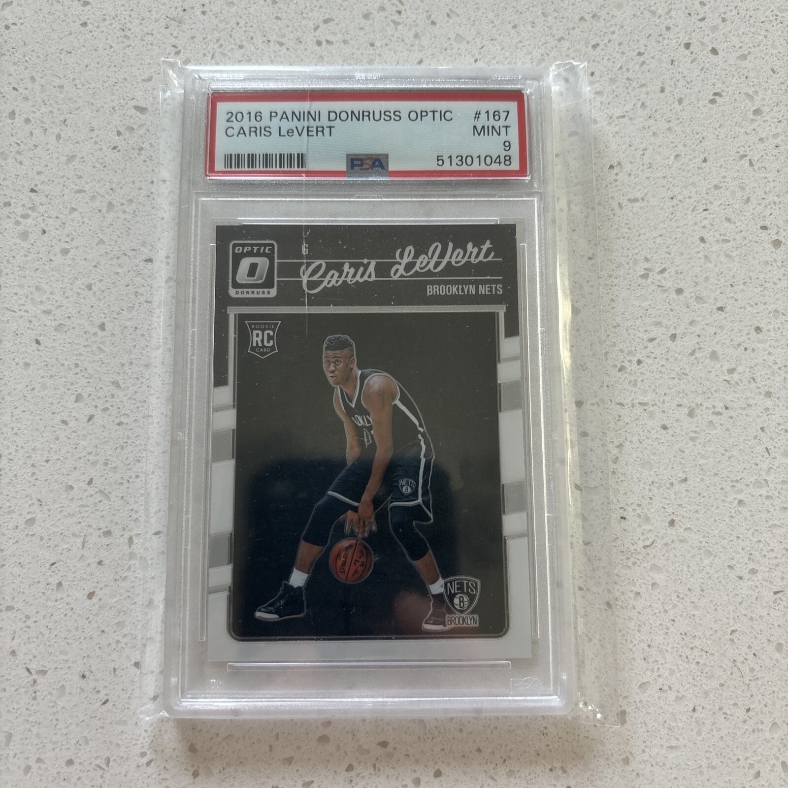 2016-17 Donruss Optic Caris LeVert Rookie Card RC #167 PSA 9 MINT Nets