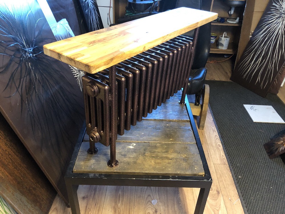 Tabletop Radiator Old Radiator Table Minimalist