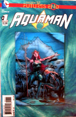 DC COMICS- NEW 52.  FUTURES END : AQUAMAN  ONE SHOT. 3D MOTION HOLOGRAM COVER