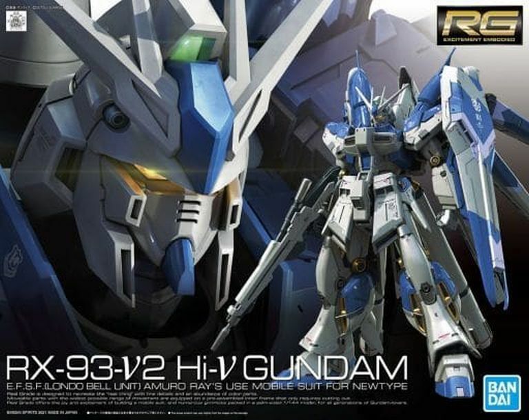 Bandai RG 1/144 RX-93-ν2 Hi Nu V GUNDAM Char's Counterattack Model