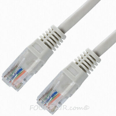 25 Feet Cat5e Networking RJ45 Ethernet Patch Cable White 