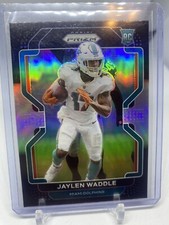 2021 Panini Chronicles Prizm Black Silver Prizm Jaylen Waddle #PB-10 Rookie RC