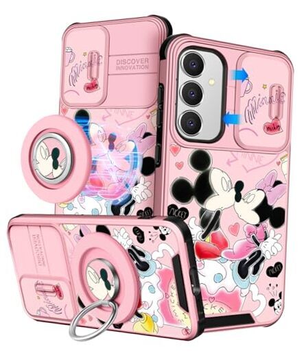 for Samsung Galaxy S24 Plus Case Compatible with MagSafe Ring Holder & Camera
