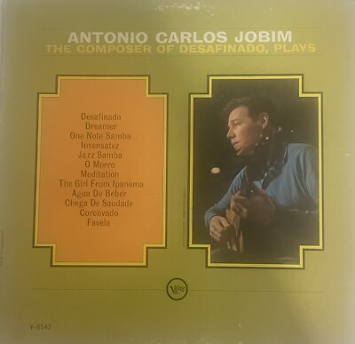 Antonio Carlos Jobim 1963 LP Vinyl Verve Records Brazilian Composer Guitar Piano