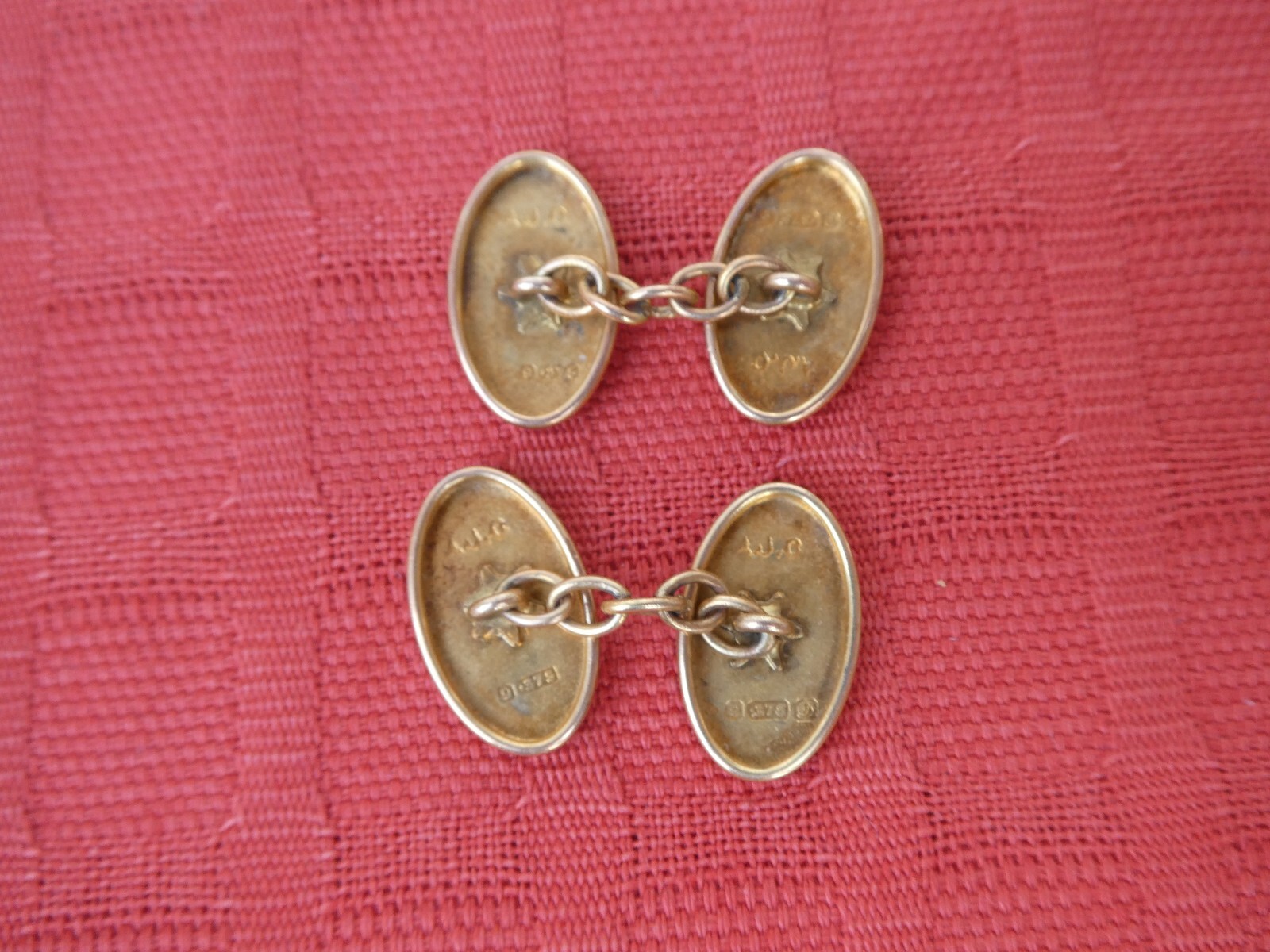 Pair of Antique Vintage Mens 9 CT Rose Gold cufflinks eBay