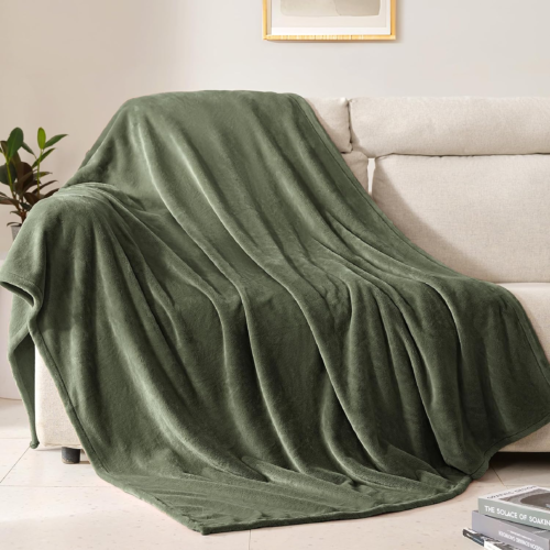Fleece Throw Size Blanket for Couch Sofa or Bed, Soft Fuzzy Plush Luxury Flannel
