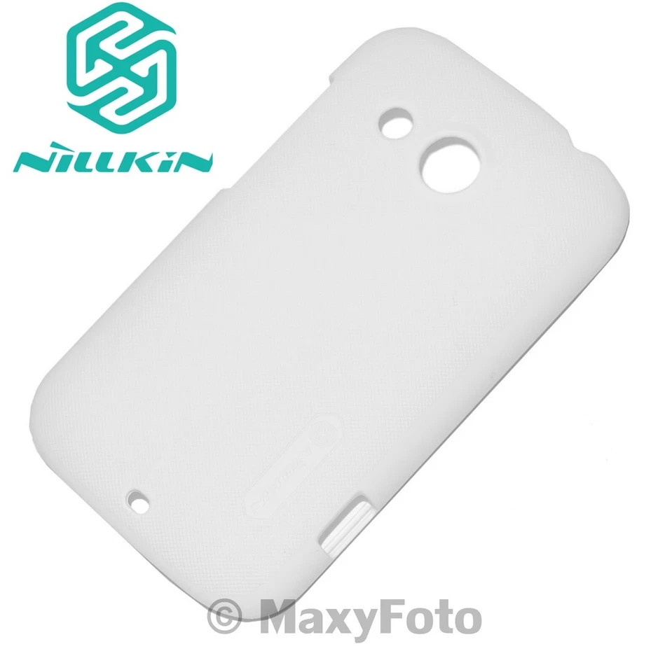 NILLKIN CUSTODIA ORIGINALE FROSTED COVER CASE PELLICOLA PER HTC DESIRE C BIANCA - Immagine 2 di 4