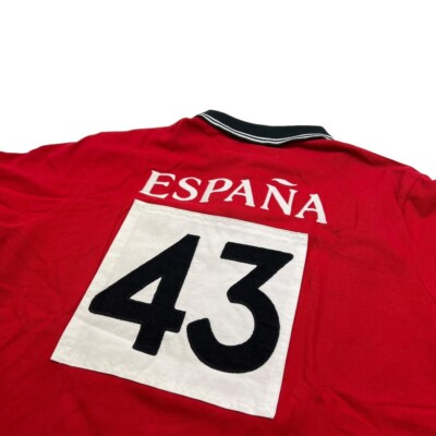 Polo By Ralph Lauren Espana 43 Spain Big Pony Polo Shirt Red