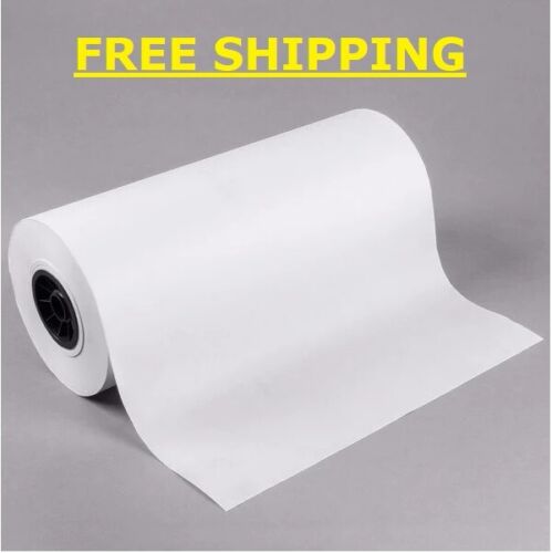 18'' x 1000' 35# White Disposable Polyethylene Commercial Freezer Paper Rolls - Picture 1 of 12
