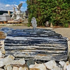 Gartenbrunnen Flat Rock XL Black & White 20-50cm