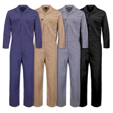 Men's Coverall Long Sleeve Jumpsuit Cotton Blend