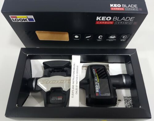 *Look Keo Blade Pedali Bicicletta Carbonio Ceramica Ti 16 Nm Strada Clipless Nero - Foto 1 di 10