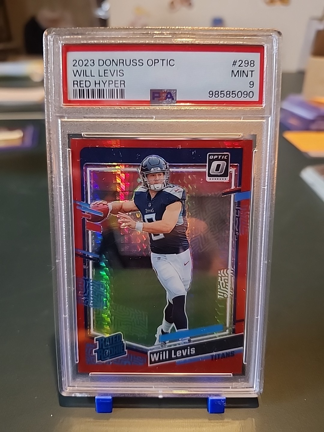 2023 Panini Donruss Optic - Rated Rookie Will Levis #298 Red Hyper Prizm (RC)