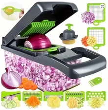 14-In-1 Vegetable Fruit Chopper Food Onion Veggie Dicer Slicer Cutter Kitchen