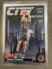 2023-24 NBA Hoops Premium Stock City Edition Silver Holo Jordan Hawkins Rookie