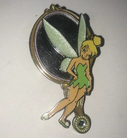 Disney Pin Tinker Bell Japan Jds Hand Mirror Rare