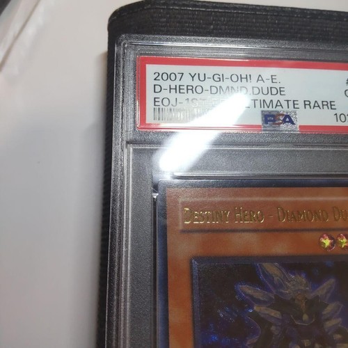 PSA 10 2007 D Hero Diamond Dude EOJ-AE003 1st ED Ultimate Rare YuGiOh English - Picture 2 of 15
