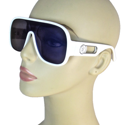 JESSICA SIMPSON Sunglasses 1-pc Lens White Frame Cutout Arms J6257-MWH