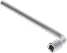 Chiave a Pipa Piegata, Chiave a Bussola Rotonda, 12 Mm, Attacco Quadro, Lunga 21