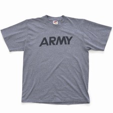 Vintage Soffe “ARMY” PT Training Tee — Made in USA — Dri-Release — L
