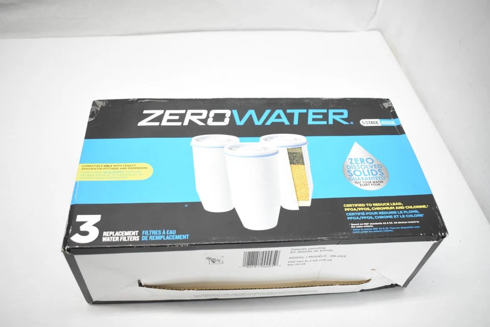 Zerowater 5 Stage Replacement Filters 3 Pack Advanced Filtration ZR-003 - Image 3 of 4