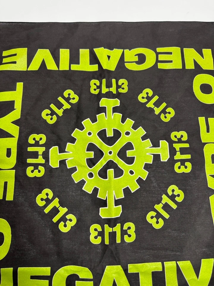 Vintage Type O Negative Bandana 1995 Licensed Blue Grape *Excellent Condition* - Image 3 of 4