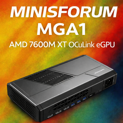 MGA1 eGPU RX7600M XT OCuLink 外付GPU MinisForum MGA1 AMD 7600M XT OCuLink eGPU | eBay