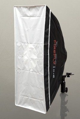 softbox aufsteckblitz, Firefly II aurora lightbank , ca 25 x 60 cm 2 Stück