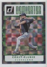 2017 Panini Donruss Dominators Silver 187/349 Corey Kluber #D-14 fm0