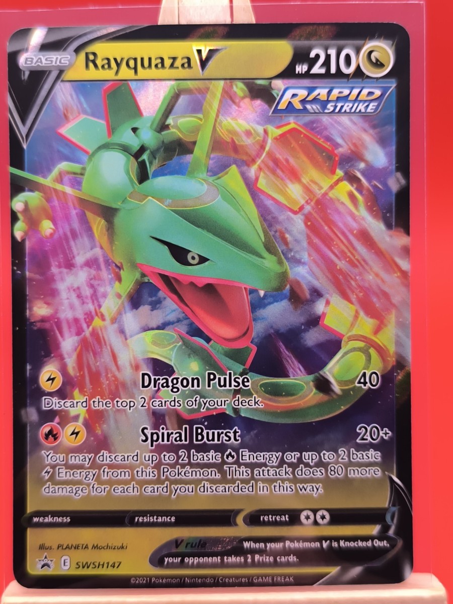 Rayquaza V SWSH147 Sword & Shield Ultra Rare Holo Promo Pokemon