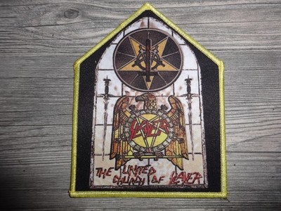 Slayer Shield Patch Shape Thrash Metal Anthrax Anvil