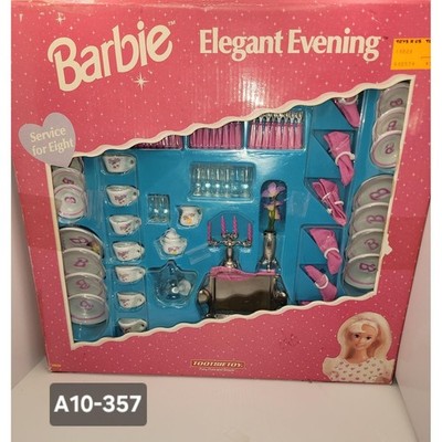 Barbie Elegant Evening Service for Eight Porcelain Tea Set 1997 Mattel A10-357