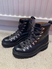 Image of Grenson Nanette Black Shearling leather boots size 3