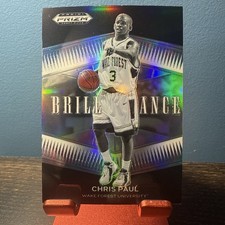 2022-23 Panini Prizm Brilliance BR-CP Chris Paul Clippers Silver Wake Forest