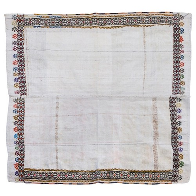 #ad #ad 1960s Minimalist Turkish Kilim Rug 157x170 cm – Handwoven Wool Striped Kilim $451.50