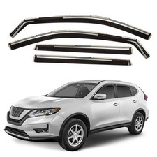 Window Deflectors Smoke Tinted In-Channel Side Window Vent Visor Deflectors