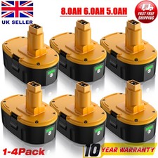 1-4X 8.0Ah 18V For Dewalt 18 VOLT DC9096 DC9098 Li-ion Battery DC9096-2/Charger