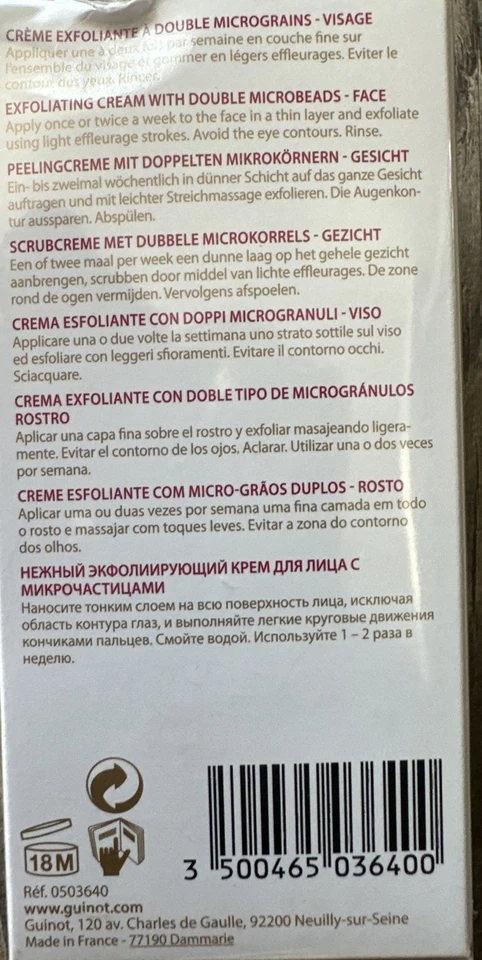 Guinot Gommage Eclat Perfetto 50 Ml Nuovo Sotto Blister VVV@ - Immagine 2 di 2