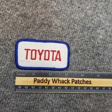 Vintage Toyota Patch 70s 80s Work Uniform Car Truck Auto Tab G4