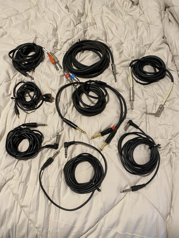 Mixed Lot Of Music Cables Lot #1