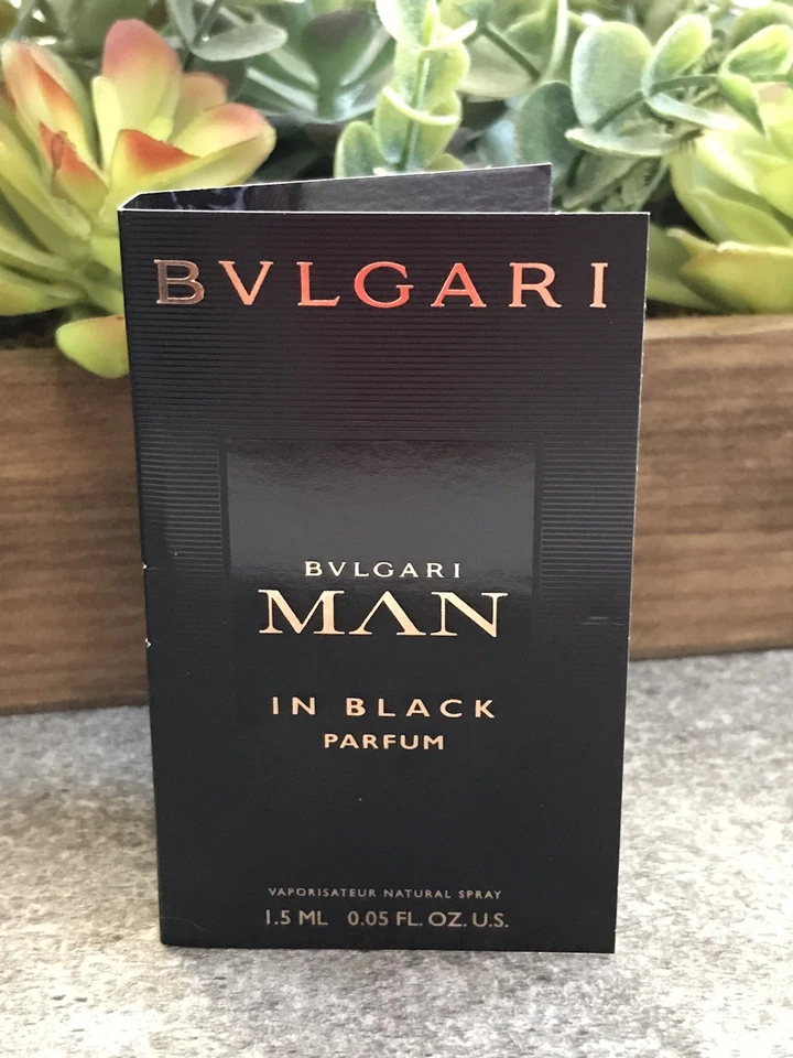 NUEVO 2 piezas Bvlgari HOMBRE en Negro y Esencia de Lluvia Hombres Colonia Muestra Frascos en Spray Foto 3 de 4