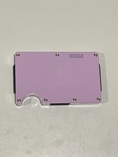 The Ridge RFID Blocking Men's Wallet Cash Strap - Lavender USED