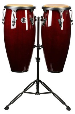 Latin Percussion Aspire Wood Conga Set - Dark Wood