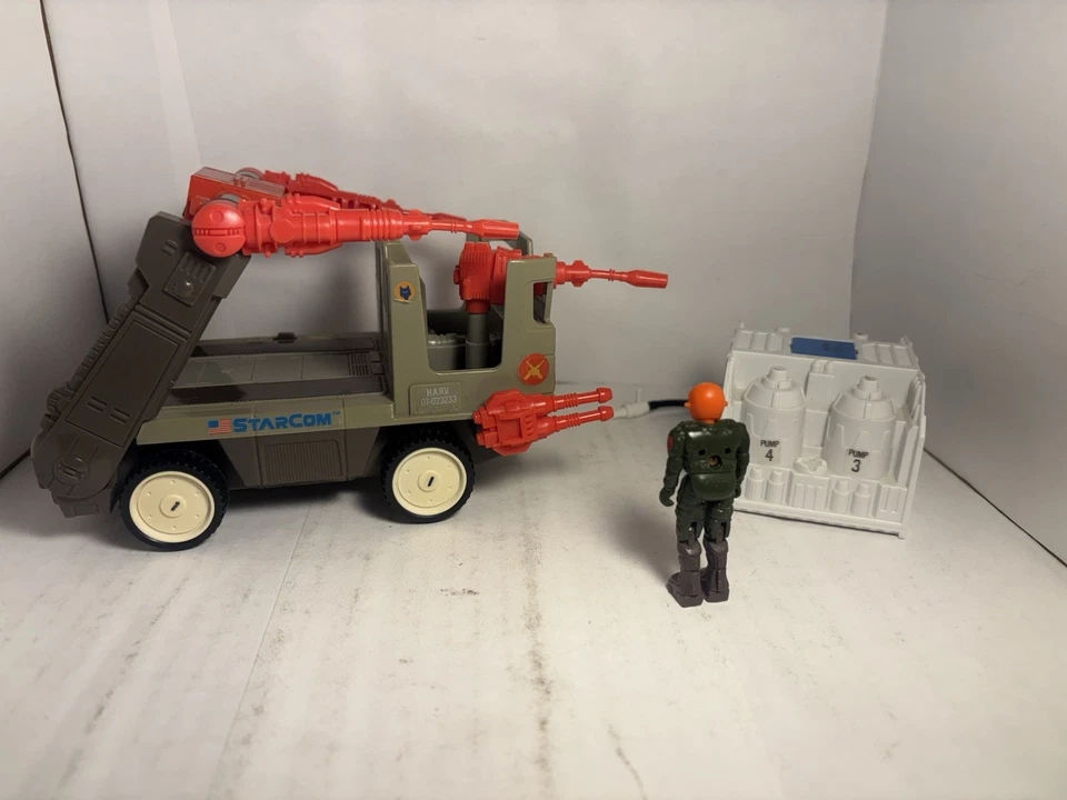 H.A.R.V. 7 Starcom 100% Completo 1986 Coleco Vintage Figura de Acción Vehículo Foto 4 de 4