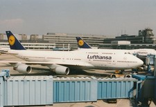 Lufthansa Boeing 747-430(M) D-ABTA Foto ca. 10 x 14,7 cm - ds917a